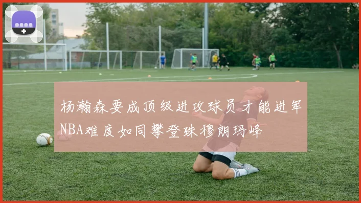杨瀚森要成顶级进攻球员才能进军NBA难度如同攀登珠穆朗玛峰